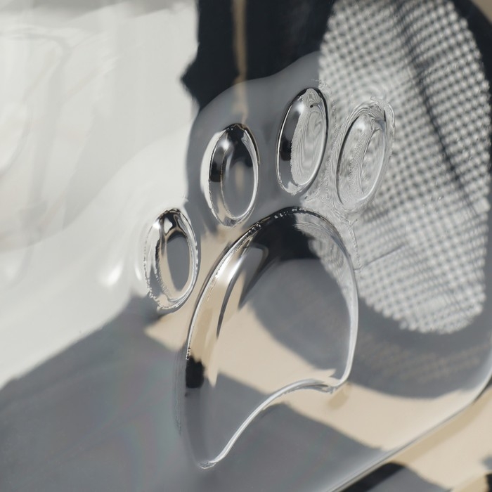 Переноска для животных прозрачная, 42*32*28 см, бежевая Переноска для животных прозрачная, 42*32*28 см, бежевая