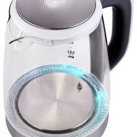 Чайник HYK-G8880 2л. 2200Вт серый-серебристый