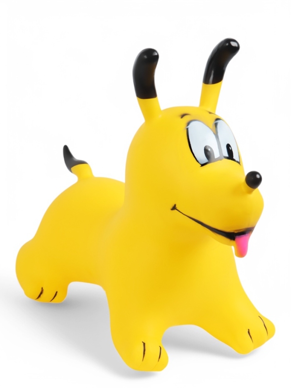 Попрыгун ZABIAKA &laquo;Собачка&raquo;, 56&times;32&times;53 см, жёлтый