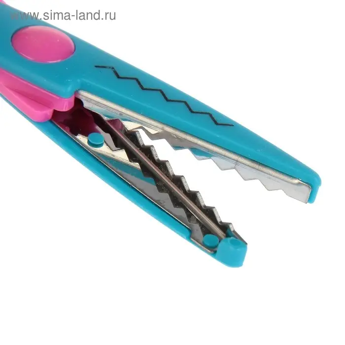 Ножницы рельефные 13,5х6,5см "Яркие краски" МИКС 15х9 см