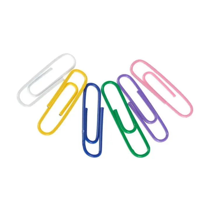 Скрепки канцелярские GLOBUS, 28 мм, 70 шт., цветные, МИКС