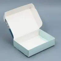 Коробка подарочная новогодняя складная &laquo;Город новогодний&raquo;, 21 х 15 х 5 см, Новый год