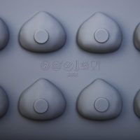 Форма для конфет и шоколада Доляна &laquo;Орешки&raquo;, силикон, 30&times;17,5&times;1,5 см, 24 ячейки (3&times;2,6 см) , цвет серый