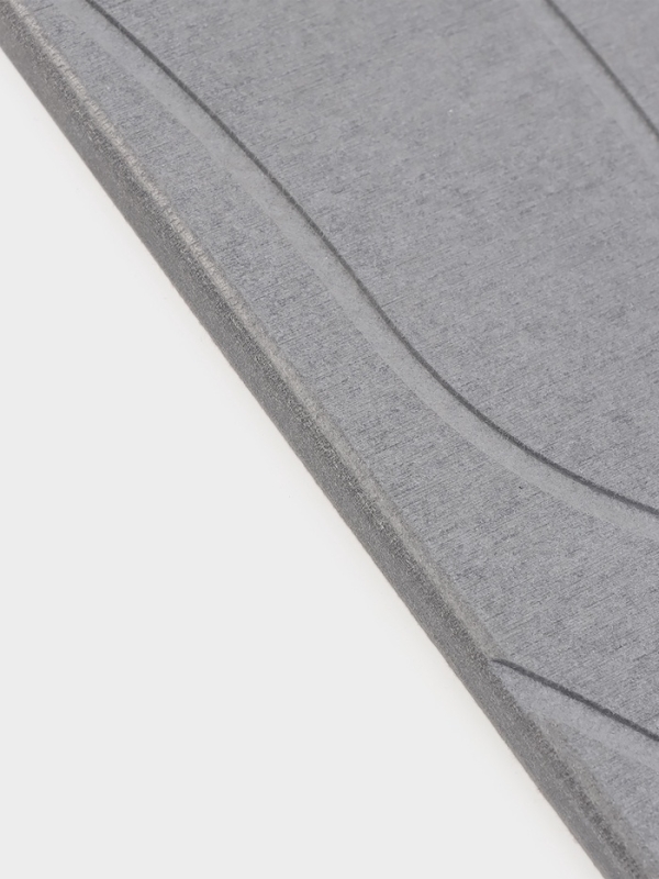 Диатомитовый коврик для сушки посуды 40х30  цвет серый