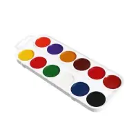 Акварель Calligrata, 12 цветов, без кисти, картон