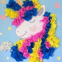 Объемная аппликация "Единорог". По методике Монтессори. 257122