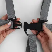 Фастекс 22, 25, 27 мм, пятерной, нагрузка до 35 кг, чёрный