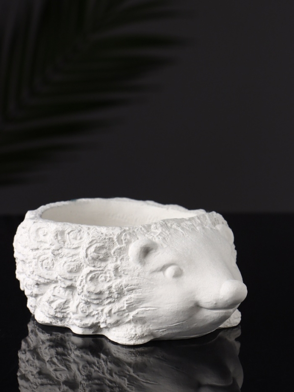 Фигурное кашпо "Ёжик" 15х11х5 см