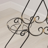 Подставка для цветов &laquo;Букет&raquo;, d=17 см, цвет чёрный