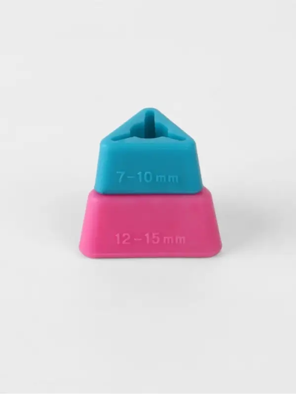 Держатели для спиц, треугольные, 2 шт., d=7-10 мм, 12-15 см, голубые, розовые