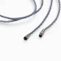 Шнурок гайтан 60 см d=2 мм, цвет серебряный, винтовой замок серебро