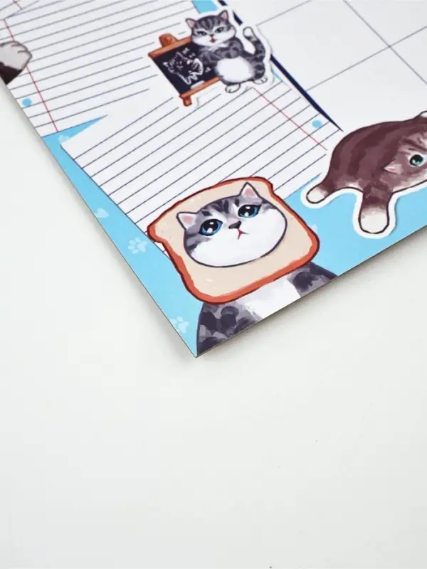Магнитный планер А4 и стирающийся маркер "Котики"
