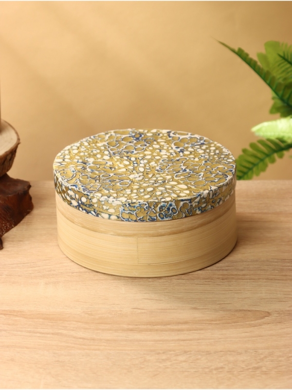 Банка для сыпучих продуктов 16х16х6,5 см, бамбук