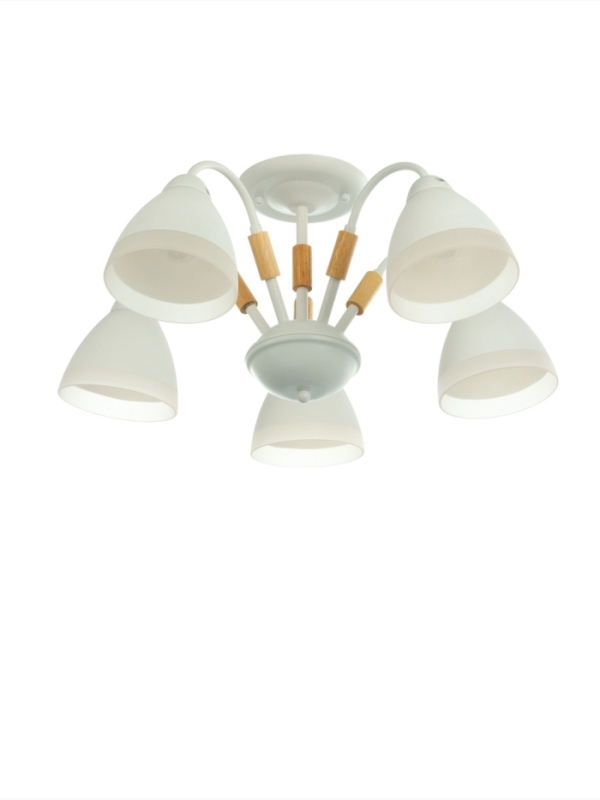 Люстра "Нельсен" 5хЕ27 40Вт белый 57х57х25 см