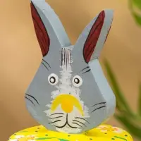 Шкатулка "Заяц" дерево 9х9х16 см