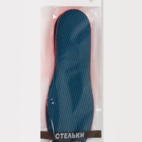 Стельки для обуви, универсальные, спортивные, р-р RU до 44 (р-р Пр-ля до 46), 28 см, пара, синий/красный