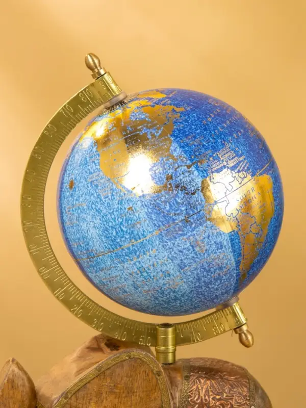 Глобус сувенирный, 17&times;12.5&times;31.5 см, подставка дерево