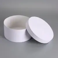 Коробка круглая белая, 25 х 12 см