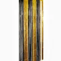 Занавес для фотозоны чёрно-золотой, полоса 152*25 см