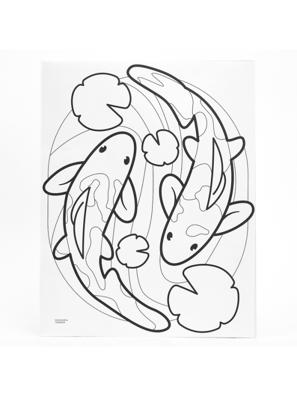 Школа талантов Набор для творчества Ковровая вышивка Карпы, подрамник