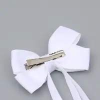 Бант для волос на заколке с лентами, цвет белый, Принцессы