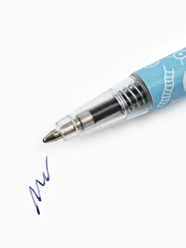 Ручка мини автоматическая "С 23 февраля", синяя паста