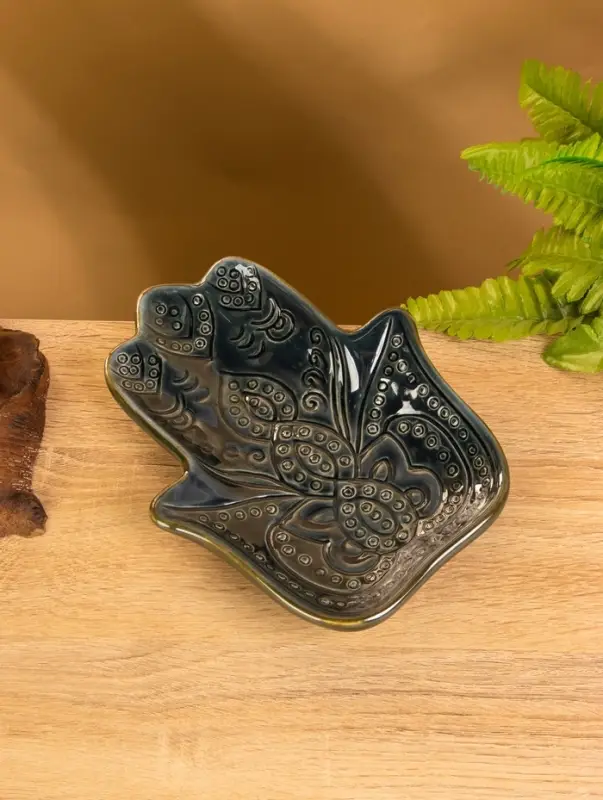 Подставка под благовония "Ладонь Будды" керамика, цв. МИКС, 21х15,5х3 см