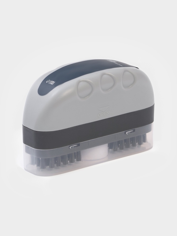 Щётка для обуви с моющим средством Raccoon, салфетка в комплекте, картонная коробка