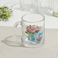 Кружка стеклянная &laquo;Чайная. Модные штучки&raquo;, 320 мл