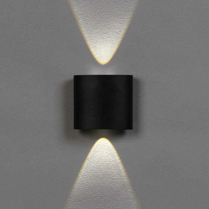 Светильник фасадный &laquo;Полусфера&raquo;, FSD-074, 2 Вт, 4000К, 1 луч, IP65, 220 В, пластик, черный   1008420