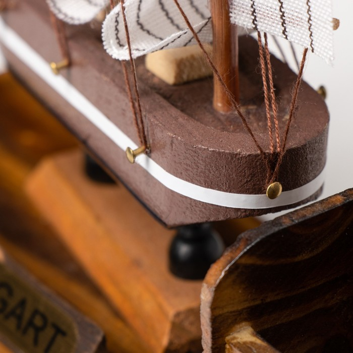 Набор настольный &laquo;Корабль&raquo;: визитница, подставка для ручки, 15 х 22 х 7 см