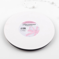 Лента бархатная, 10 мм, 18 &plusmn; 1 м, цвет серый №63