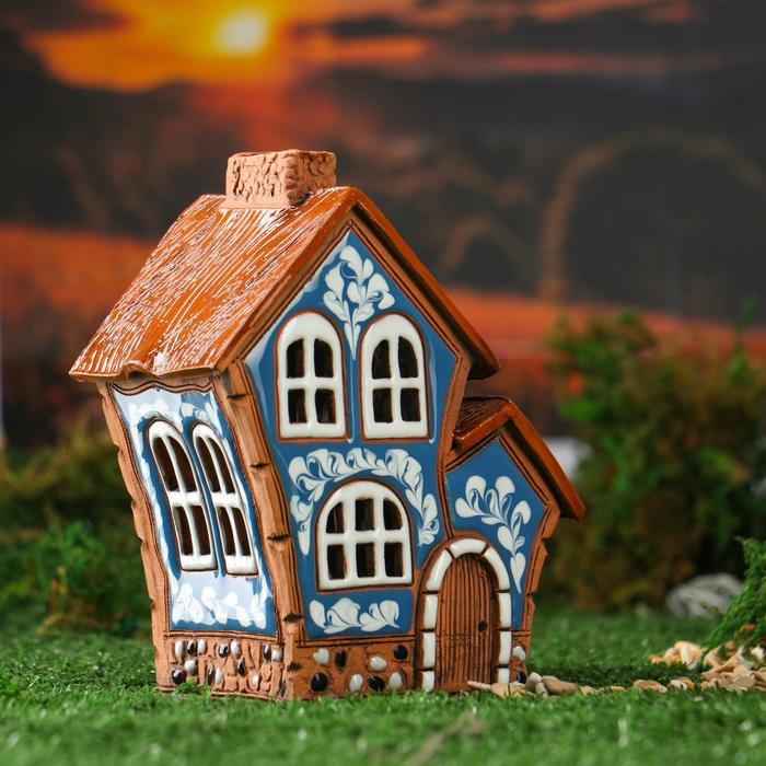 Аромалампа Домик &laquo;Двойной&raquo;, 16 см, ручная работа, микс,