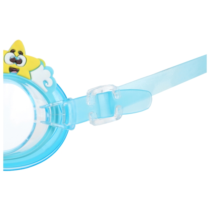 Очки для плавания детские &laquo;На волне&raquo; &laquo;Морской мир&raquo;, беруши, цвет голубой