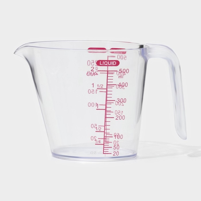 Стакан мерный, 500 мл, 16&times;9,7&times;11 см, цвет прозрачный