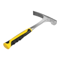 Молоток каменщика ТУНДРА ПРОФИ, цельнокованый, двухкомпонентная  рукоятка, 600 г