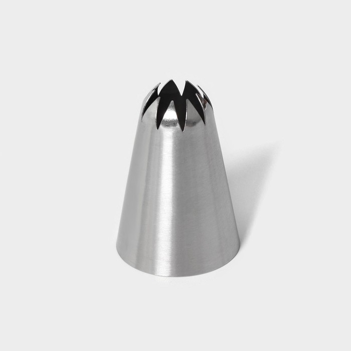 Насадка кондитерская &laquo;Закрытая звезда&raquo;, d=3,4 см, выход 1,1 см, нержавеющая сталь