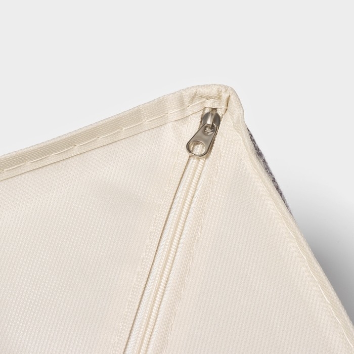 Органайзер для хранения белья Доляна &laquo;Тео&raquo;, 6 ячеек, с прозрачной крышкой, 32&times;23&times;12 см, цвет серый