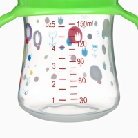 Бутылочка для кормления &Oslash;50мм ШГ, +0мес., 150мл, цвет зеленый