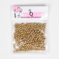 Бусина &laquo;Гематит&raquo; d=4 мм, (набор 10 г), цвет золото