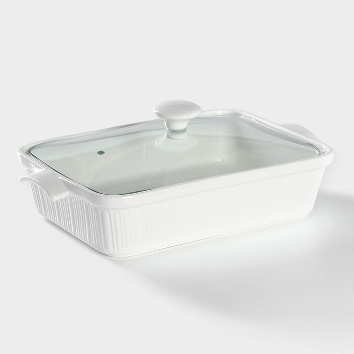 Мармит из жаропрочной керамики прямоугольный Magistro &laquo;Бланш&raquo;, 2 л, 31&times;19&times;11 см