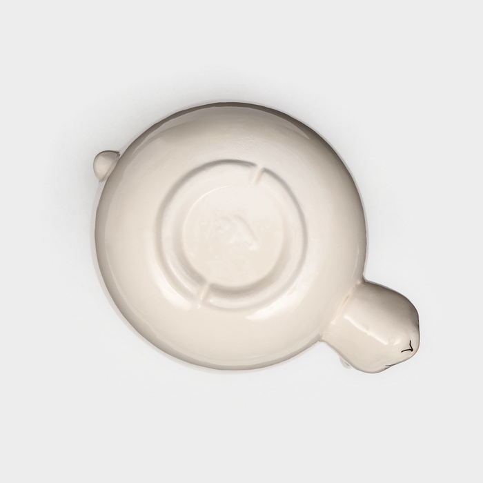 Тарелка глубокая &laquo;Зайчик&raquo;, бежевая, керамика, d=18 см, 1,6 л, Иран