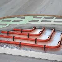 Листовая подложка для теплых полов,зеленый 3мм, 5м2