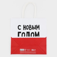 Пакет подарочный новогодний &laquo;С Новым годом, пупсик&raquo;, 22 х 22 х 11 см , Новый год