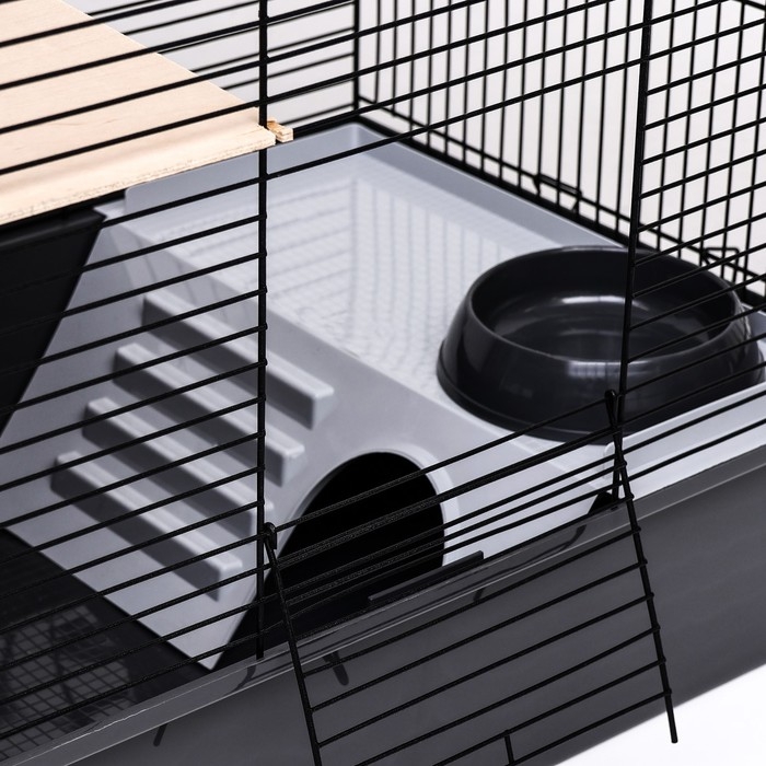 Клетка для шиншиллы "Пижон" №19, разборная, 58 х 40 х 49, серая