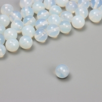 Бусины на нити шар №8 &laquo;Лунный камень&raquo;, 48 бусин