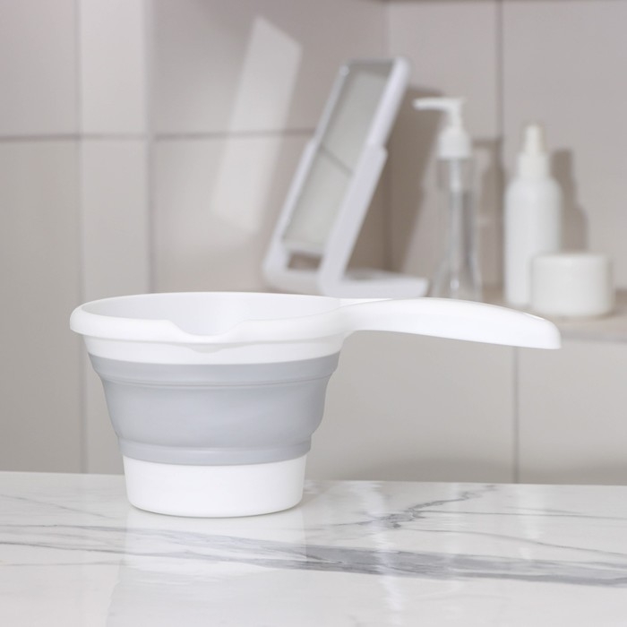 Ковш складной &laquo;Флекс&raquo;, 1 л, 27&times;16,5&times;11 см, цвет смоки