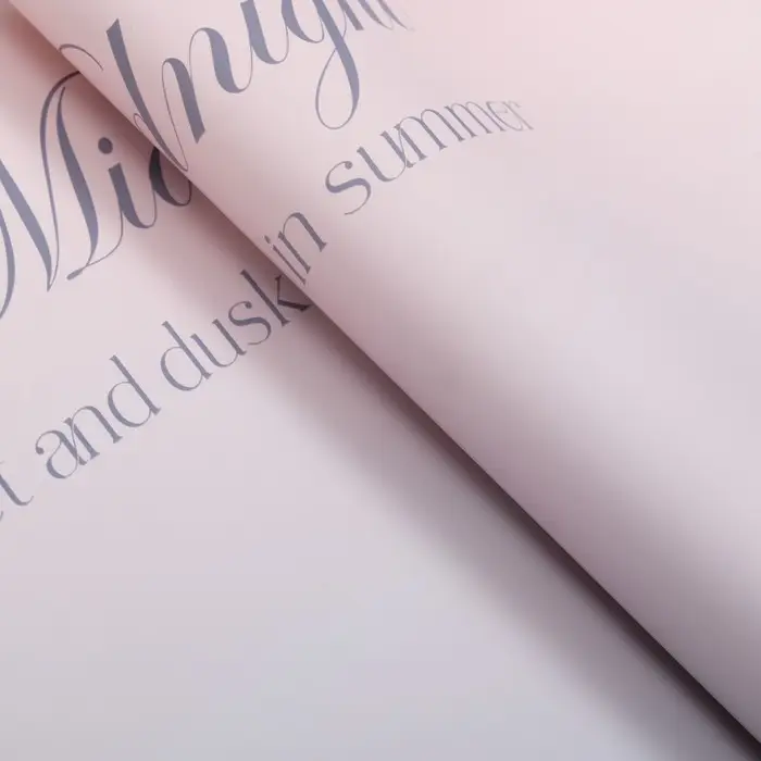 Пленка флористическая в листах, &laquo;До полуночи&raquo;, светло - сиреневый, 50&times;58 см