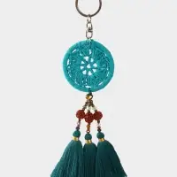Брелок "Ловец снов" 19 см, цв. зелёный