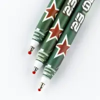 Ручка-эко, шариковая, синяя паста, 1.0 мм &laquo;23 февраля&raquo;